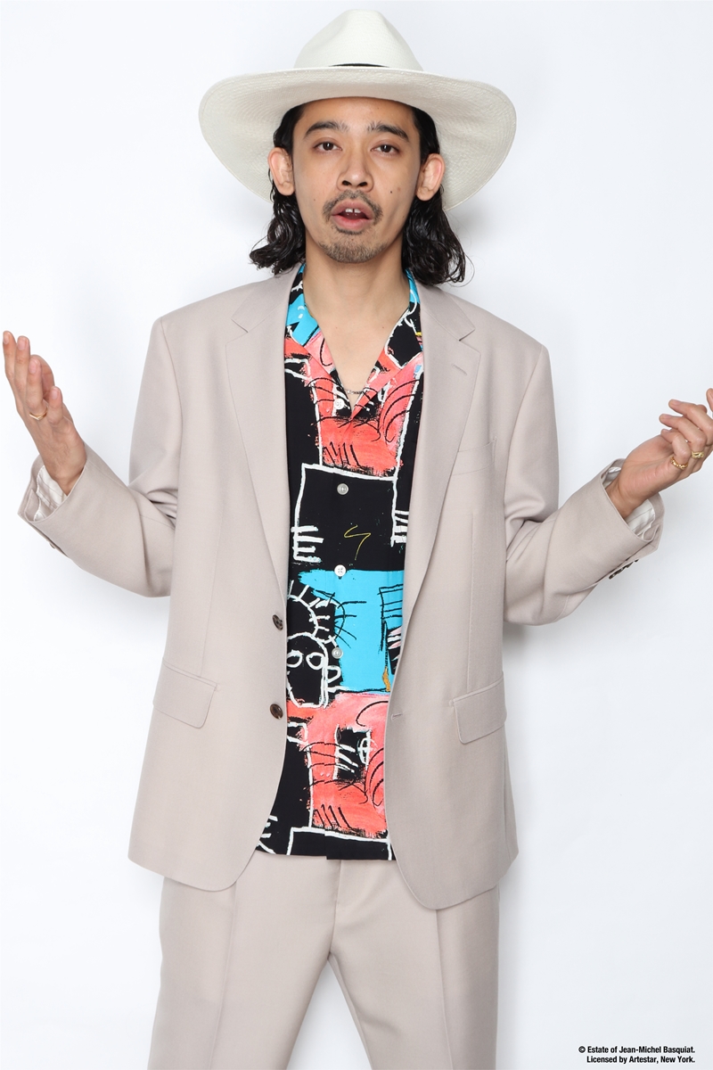 画像: WACKO MARIA/JEAN-MICHEL BASQUIAT / HAWAIIAN SHIRT S/S（ワンカラー）［ハワイアンシャツ-22春夏］