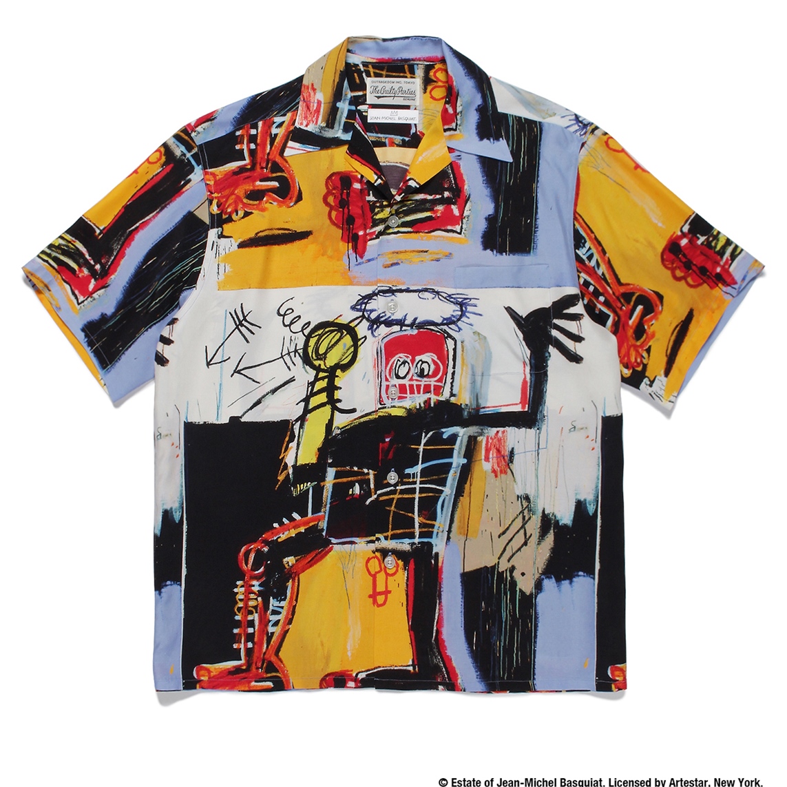 画像: WACKO MARIA/JEAN-MICHEL BASQUIAT / HAWAIIAN SHIRT S/S（ワンカラー）［ハワイアンシャツ-22春夏］