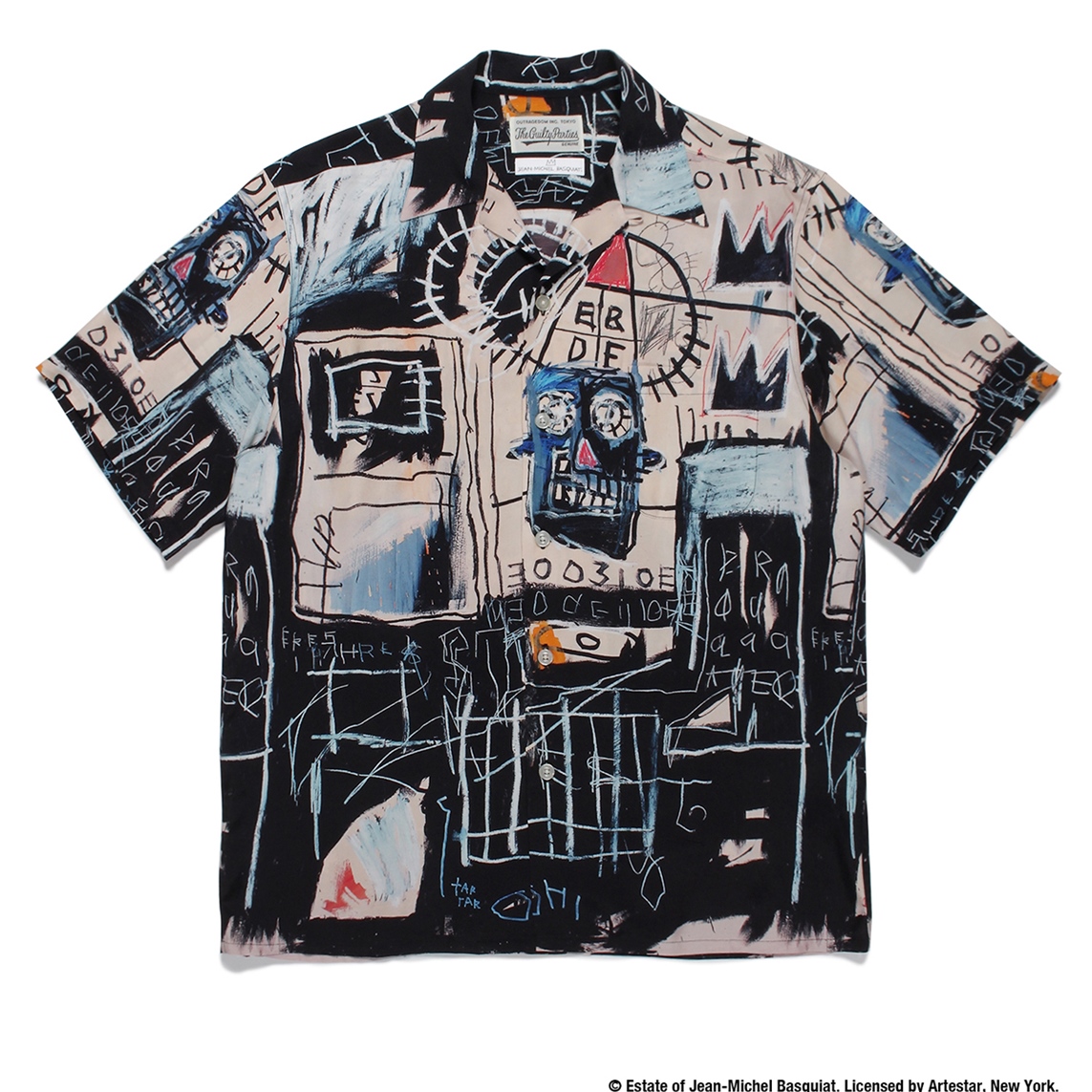 画像: WACKO MARIA/JEAN-MICHEL BASQUIAT / HAWAIIAN SHIRT S/S（TYPE-2）（ワンカラー）［ハワイアンシャツ-22春夏］