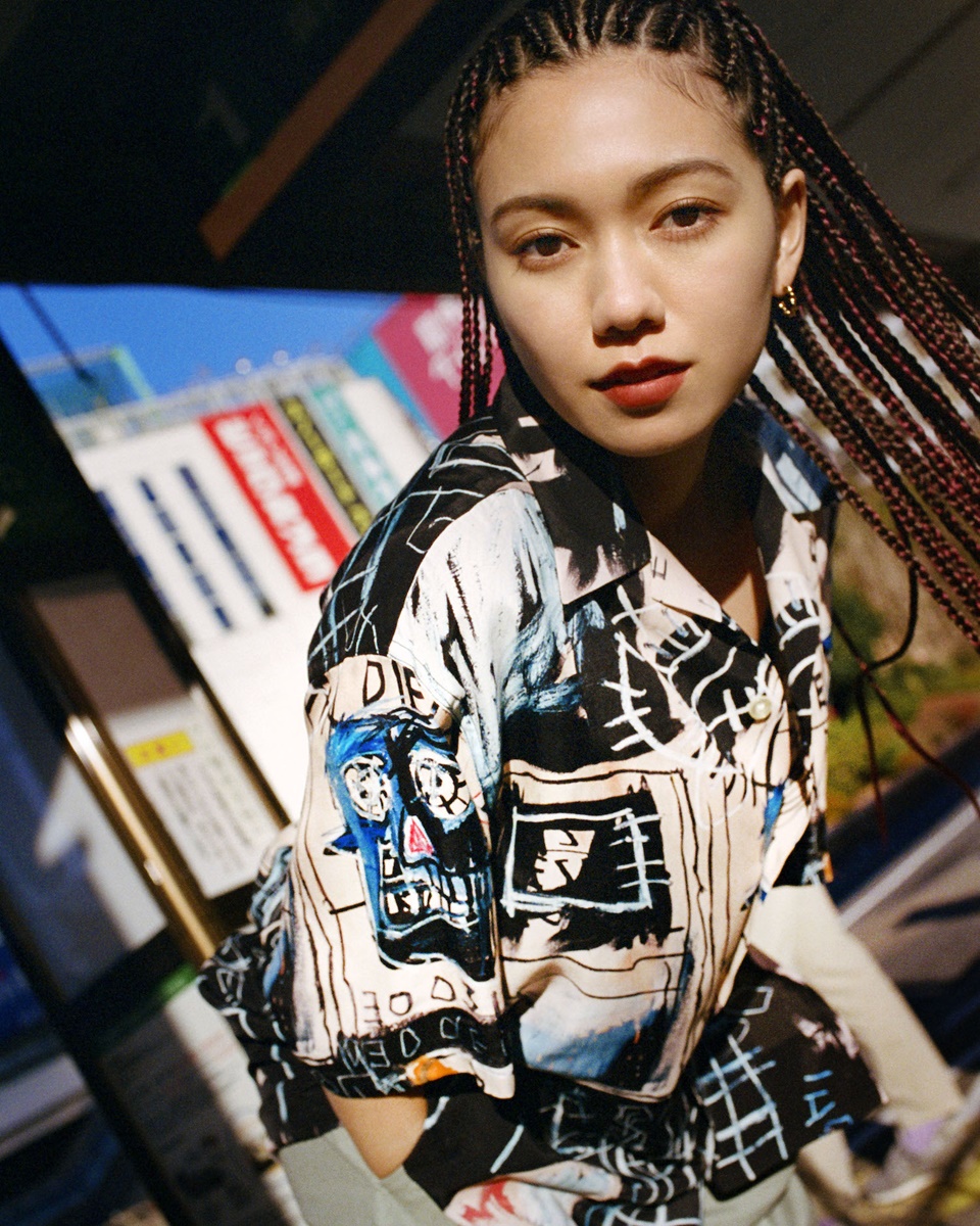 画像: WACKO MARIA/JEAN-MICHEL BASQUIAT / HAWAIIAN SHIRT S/S（TYPE-2）（ワンカラー）［ハワイアンシャツ-22春夏］