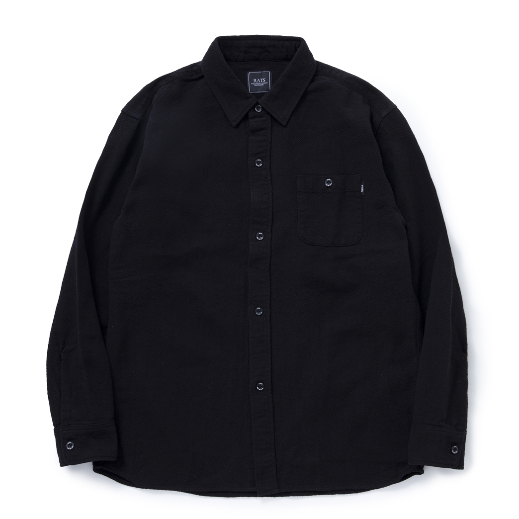 RATS/DOBBY SHIRT（ブラック） 【30%OFF】［ドビーシャツ-22春夏］ JONAS