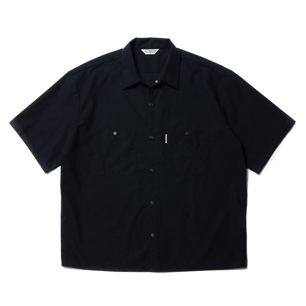 画像: COOTIE PRODUCTIONS/T/C Panama Work S/S Shirt（ブラック）［T/Cパナマワークシャツ-22春夏］