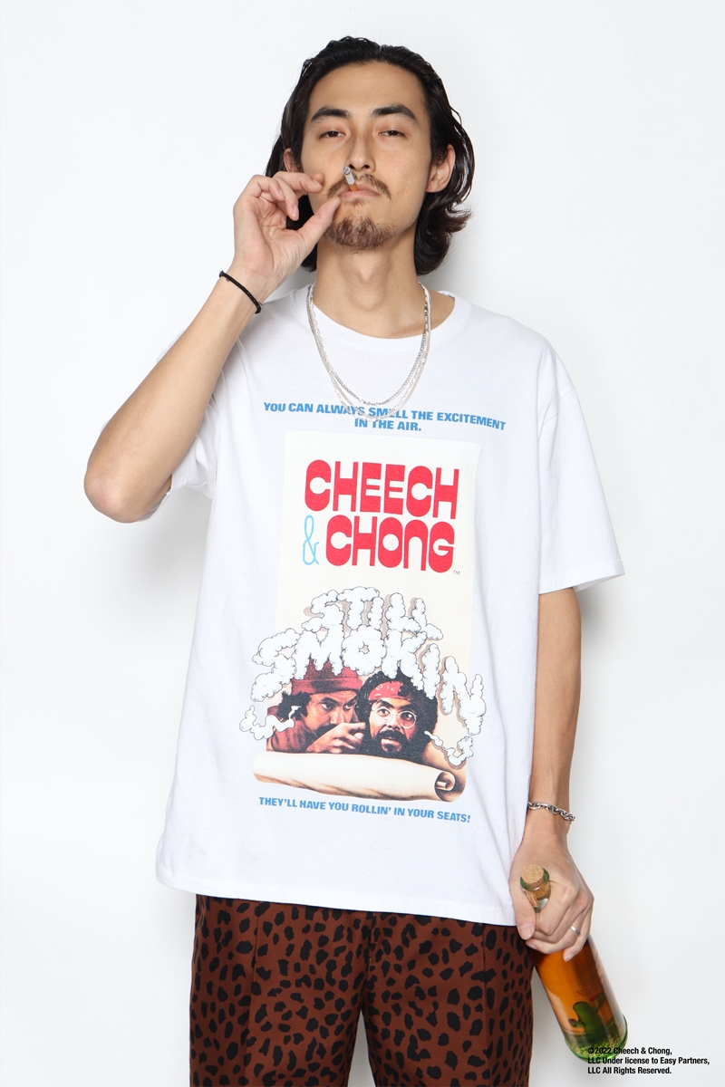 画像: WACKO MARIA/STILL SMOKIN' / WASHED HEAVY WEIGHT T-SHIRT（TYPE-1）（ホワイト）［プリントT-22春夏］