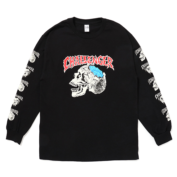 画像: CHALLENGER/ZOMBIE SKULL L/S TEE（BLACK）［プリント長袖T-22秋冬］