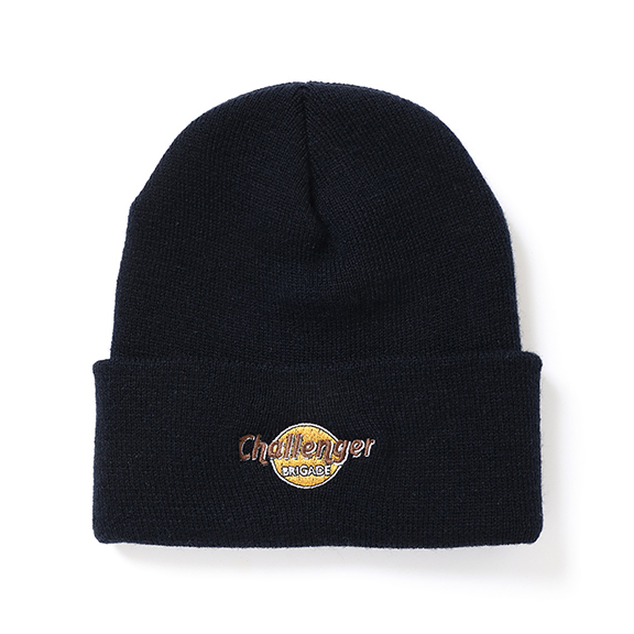 CHALLENGER/MUD LOGO KNIT CAP（BLACK）［ニットキャップ-22秋冬］ - JONAS