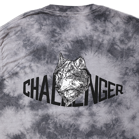 画像: CHALLENGER/TIE DYE WOLF LOGO L/S TEE（TIE DYE）［タイダイ染め長袖T-22秋冬］