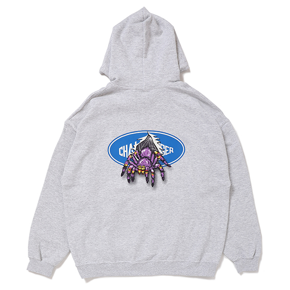 画像: CHALLENGER/LOGO SPIDER HOODIE（ASH GRAY）［プルオーバーパーカー-22秋冬］