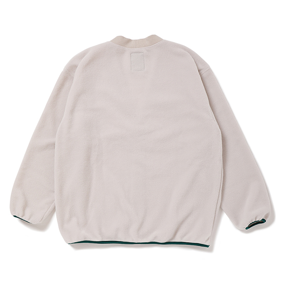 画像: CHALLENGER/CLASSIC FLEECE CARDIGAN（BEIGE）［フリースカーディガン-22秋冬］