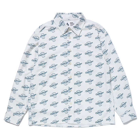 CHALLENGER/MULTI PRINTED FLANNEL SHIRT（NATURAL）［総柄フランネル 