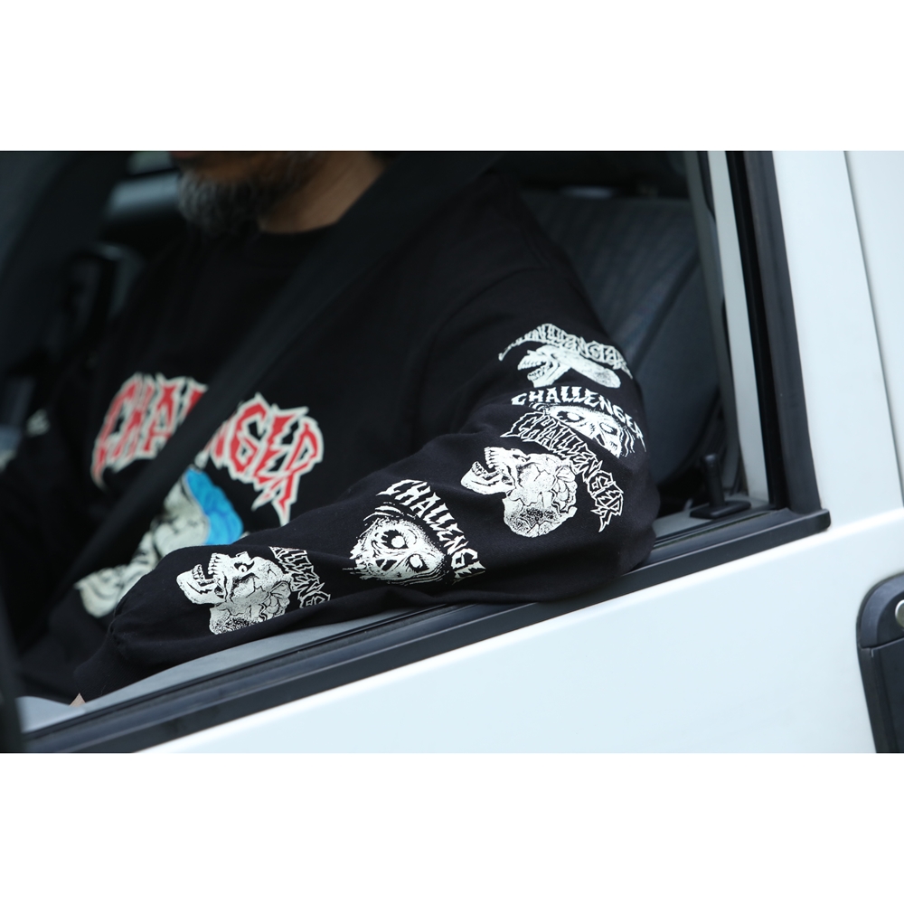 画像: CHALLENGER/ZOMBIE SKULL L/S TEE（BLACK）［プリント長袖T-22秋冬］