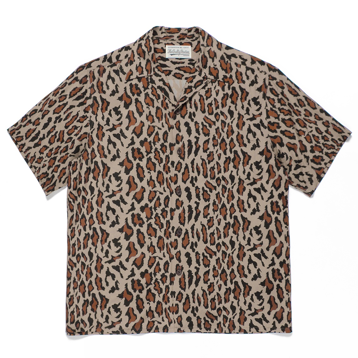 WACKO MARIA/LEOPARD HAWAIIAN SHIRT S/S（ベージュ）［レオパード ...