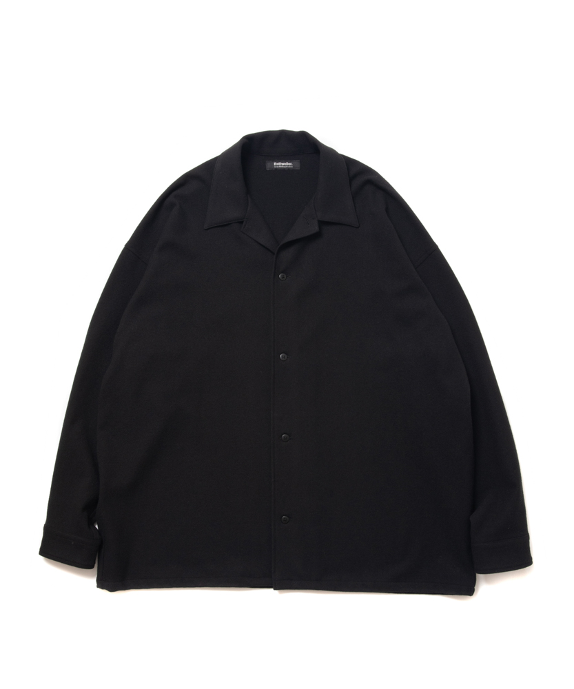 画像: ROTTWEILER/OPEN COLLAR SHIRT（BLACK）［オープンカラーシャツ-22秋冬］