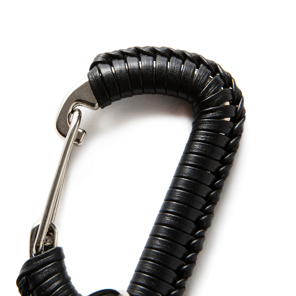 CALEE/Leather carabiner（ブラック）［レザーカラビナ-22春夏］ - JONAS