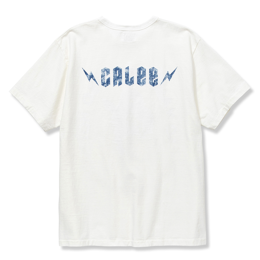 画像: CALEE/Binder neck unavoidable vintage t-shirt（ホワイト）［プリントT-22春夏］