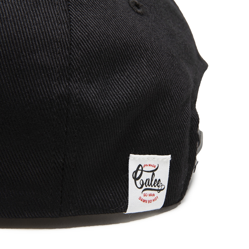 画像: CALEE/Twill calee logo embroidery cap（ブラック/ホワイト）［ツイルキャップ-22春夏］