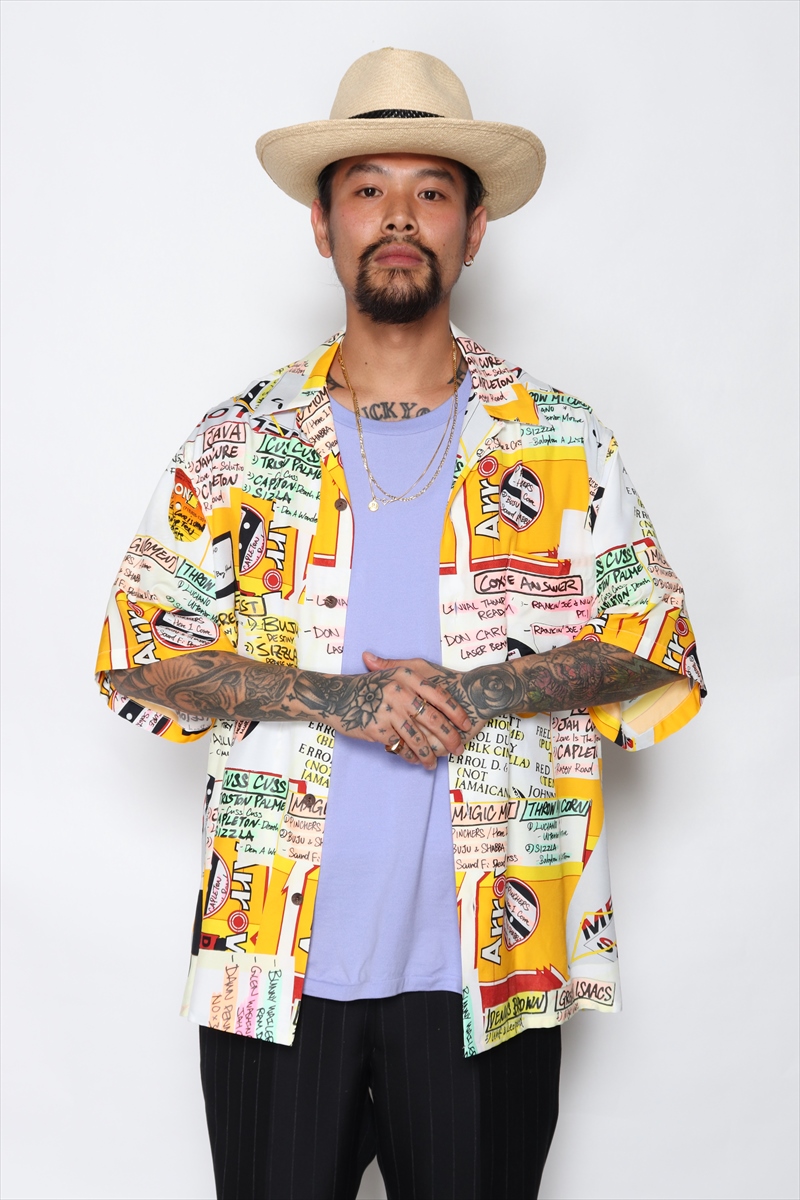 画像: WACKO MARIA/MIGHTY CROWN / HAWAIIAN SHIRT S/S（ワンカラー）［ハワイアンシャツ-22春夏］