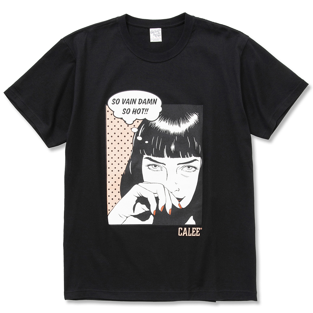 画像: CALEE/Girl friend t-shirt（ブラック） 【30%OFF】［プリントT-22春夏］