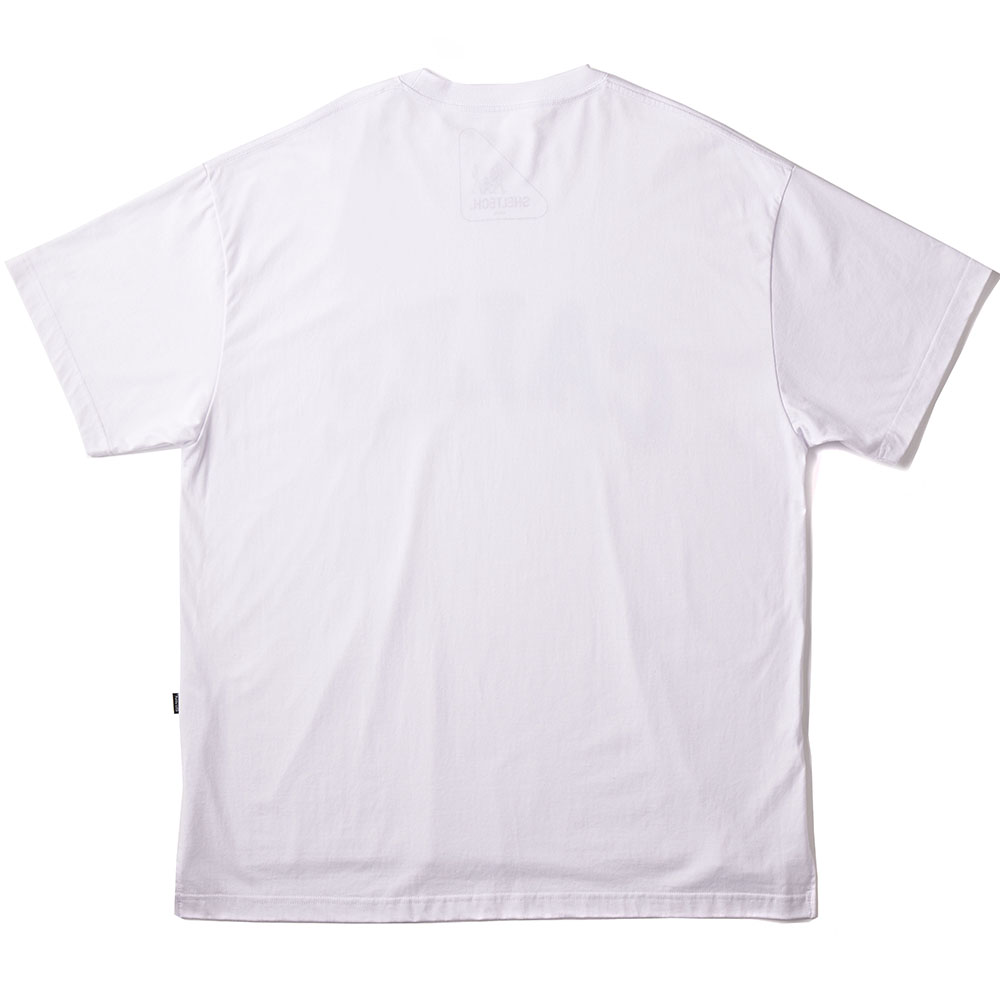 画像: CALEE/×SHELTECH CALEE Logo tail cut drop shoulder（T-shirt A）（ホワイト）［ドロップショルダーT-22春夏］