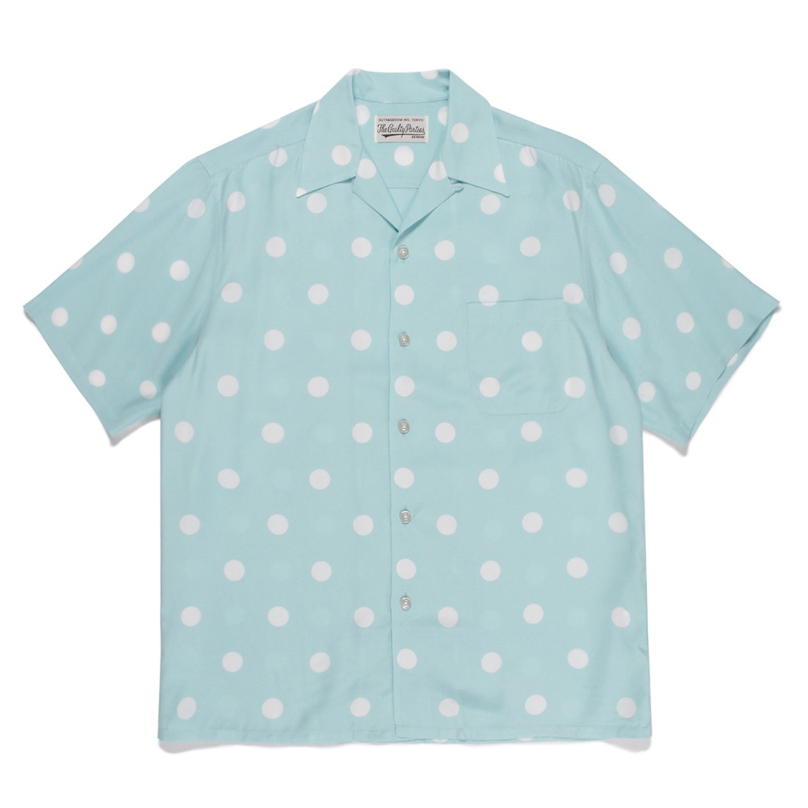 WACKO MARIA/DOTS HAWAIIAN SHIRT S/S（ライトブルー）［ドット