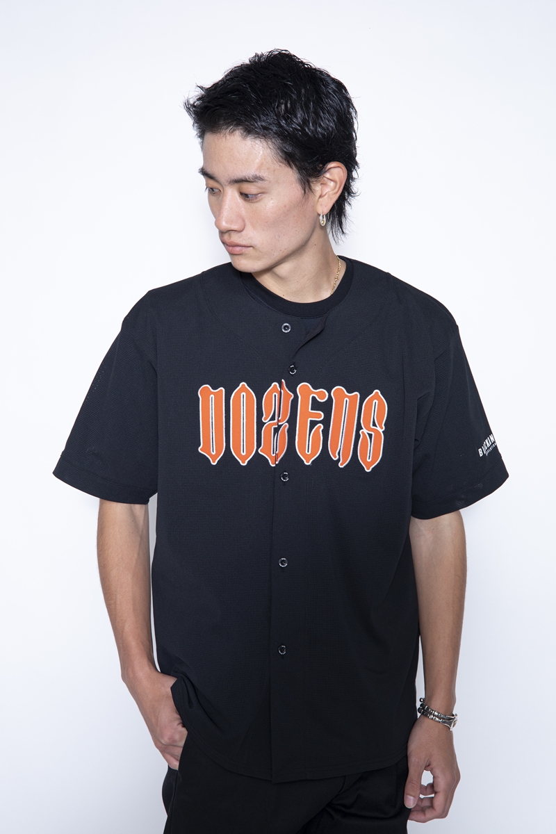 RATS/MESH BASEBALL SHIRT(ブラック)[メッシュベースボールシャツ