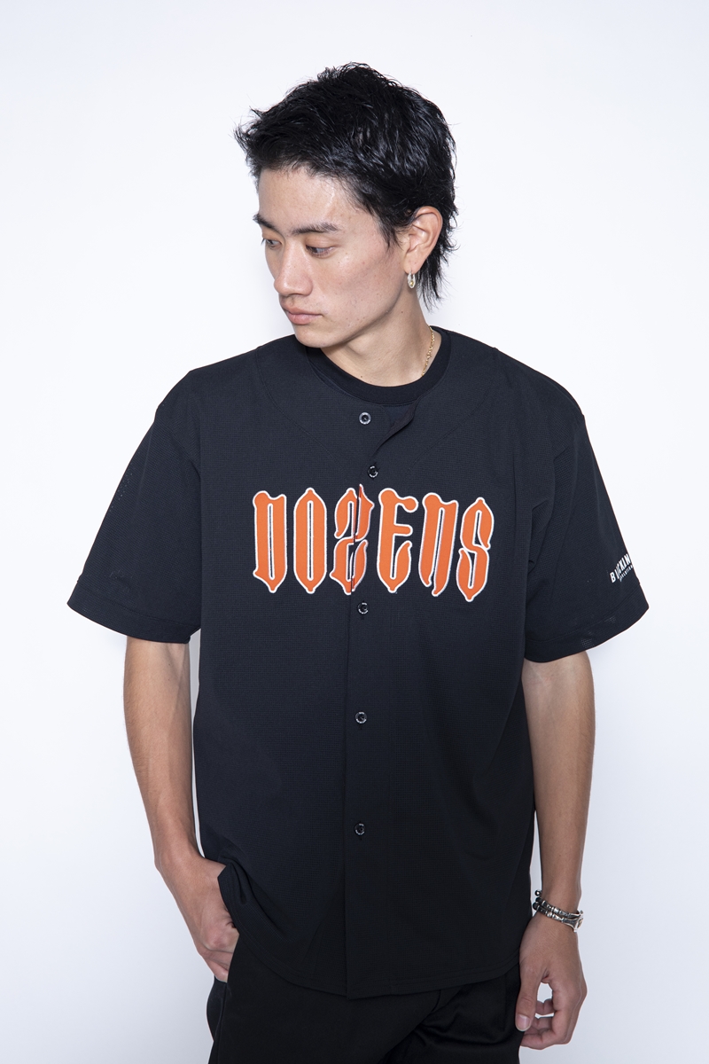 画像: RATS/MESH BASEBALL SHIRT（ブラック）［メッシュベースボールシャツ-22春夏］