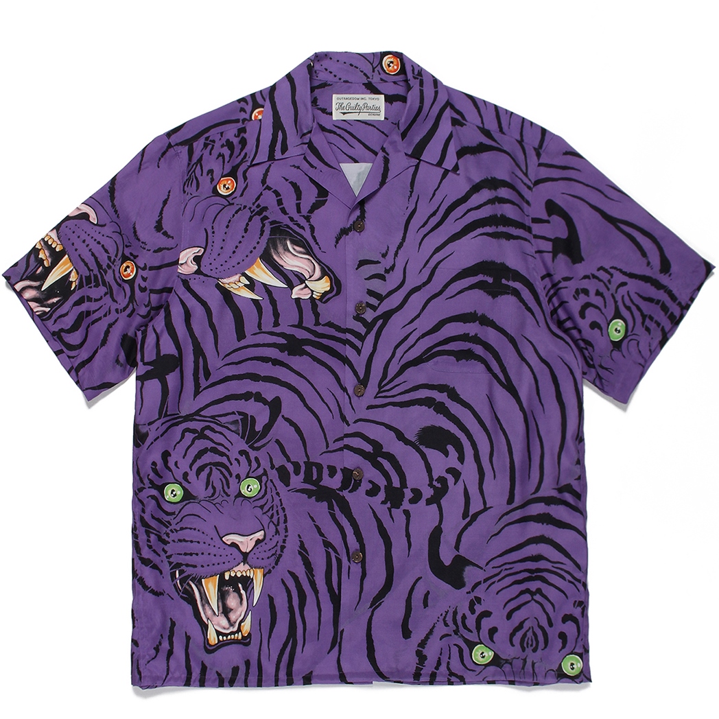 WACKO MARIA/TIM LEHI / HAWAIIAN SHIRT S/S（パープル）［ハワイアン ...