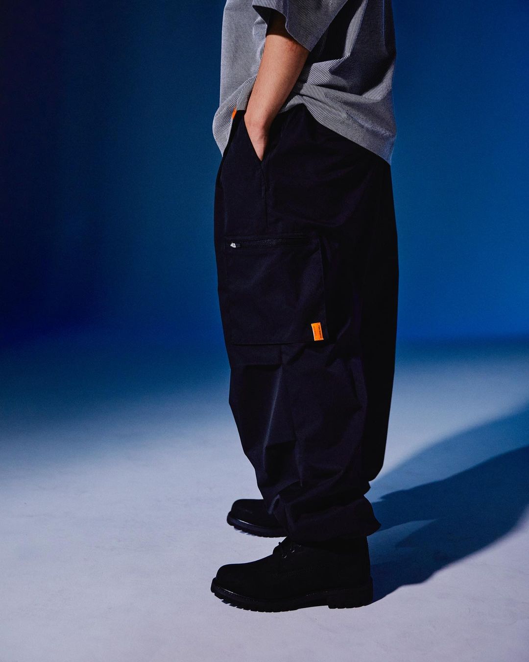 画像: TIGHTBOOTH/TECH TWILL CARGO PANTS（Black）［テックツイルカーゴパンツ-22夏］