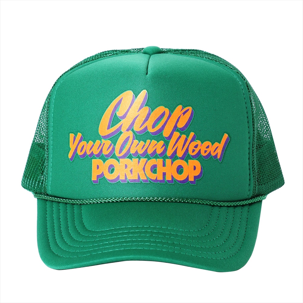 画像: PORKCHOP/CHOP YOUR OWN WOOD CAP（ケリーグリーン）［メッシュキャップ-22春夏］