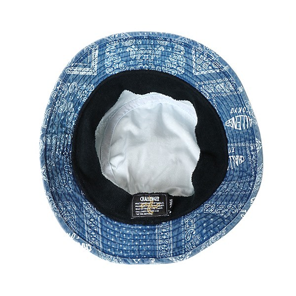 CHALLENGERBANDANA BUCKET HATネイビー