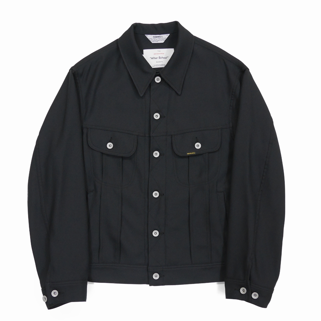 画像: DAIRIKU/"Regular" Polyester Jacket（Black）［ポリエステルJKT-22秋冬］