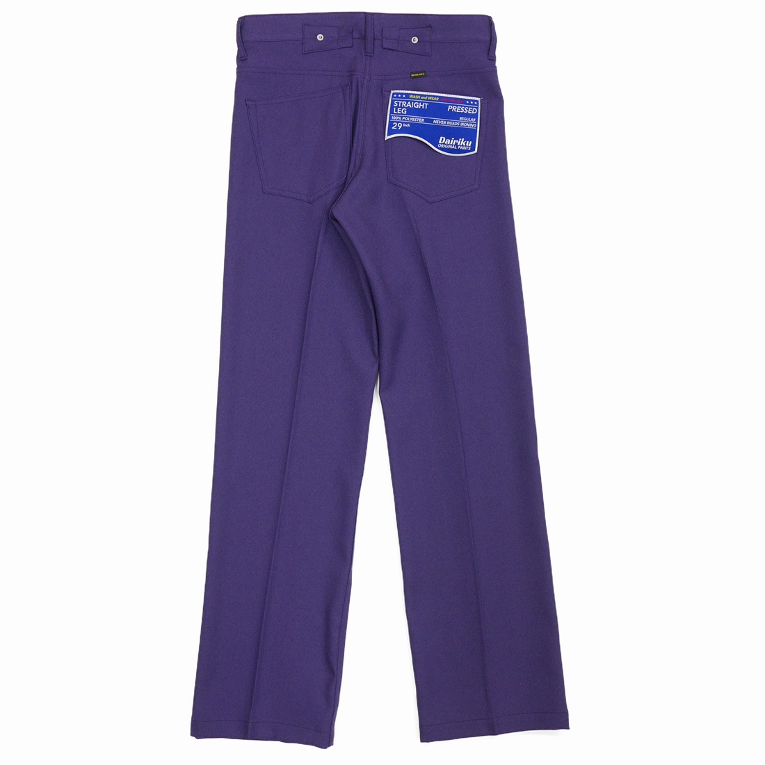 画像: DAIRIKU/"Straight" Pressed Pants（Purple） 【50%OFF】［"ストレート"スタプレパンツ-22秋冬］