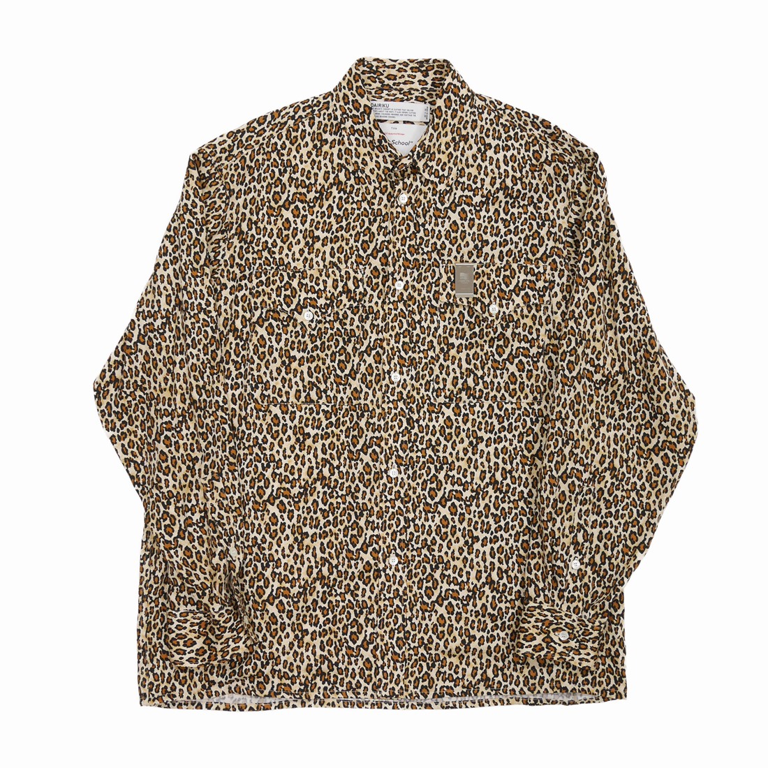 画像: DAIRIKU/"Chimpira" Leopard Western Shirt（Yellow Leopard）［レオパードウエスタンシャツ-22秋冬］
