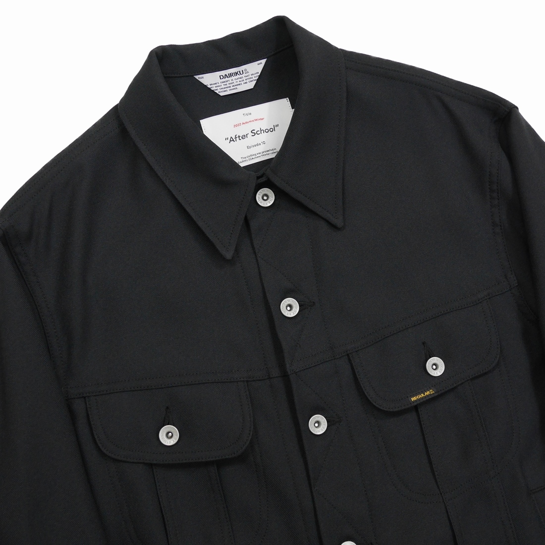 画像: DAIRIKU/"Regular" Polyester Jacket（Black）［ポリエステルJKT-22秋冬］
