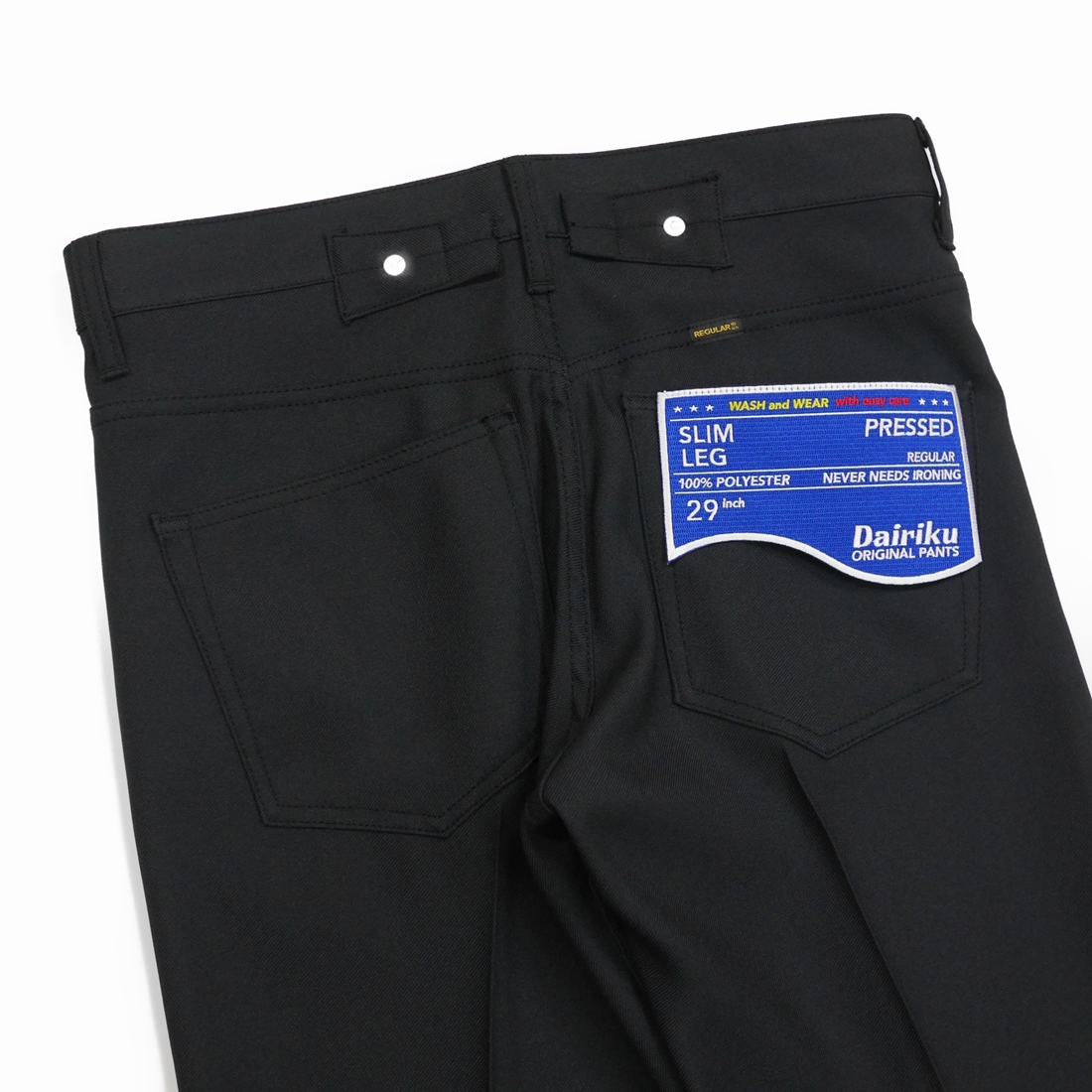 画像: DAIRIKU/"Slim" Pressed Pants（Black）［"スリム"スタプレパンツ-22秋冬］