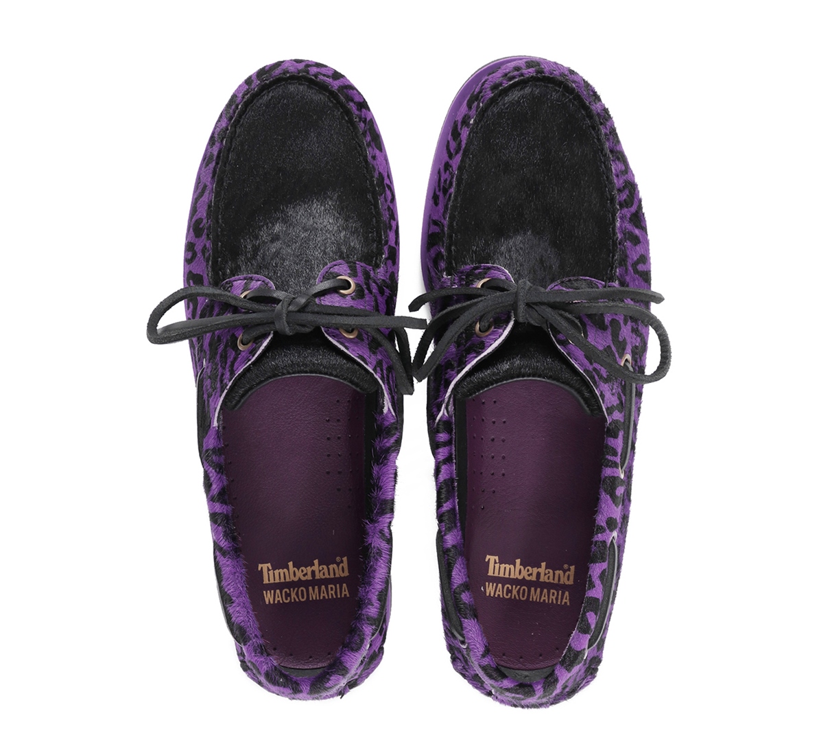 WACKO MARIA/TIMBERLAND / LEOPARD CLASSIC BOAT 2 EYE（パープル 