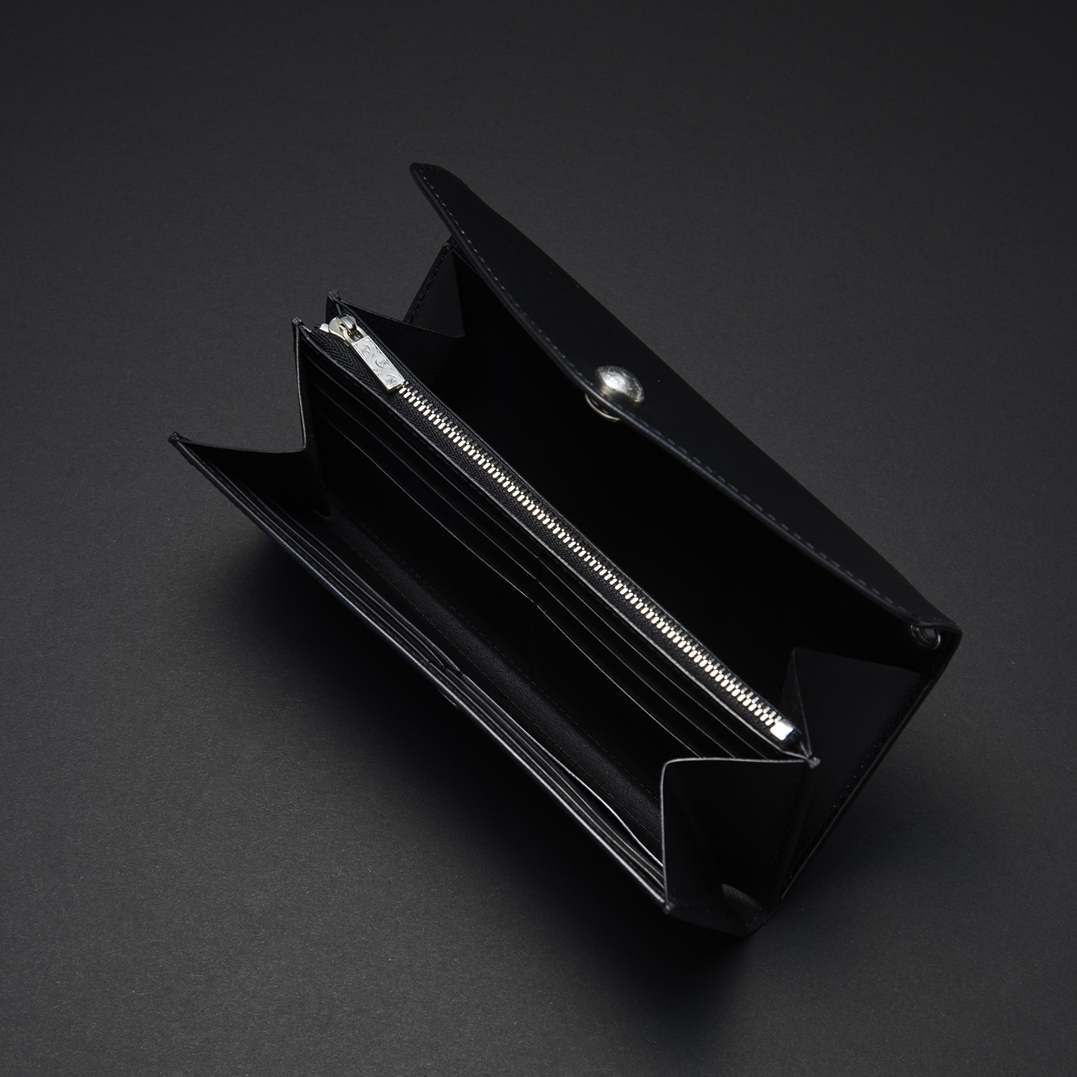 画像: ANTIDOTE BUYERS CLUB/Trucker Long Wallet（Black-Smooth Leather）