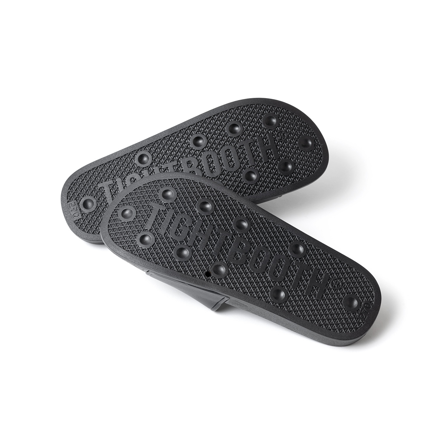 画像: TIGHTBOOTH/LABEL LOGO SLIDE SANDAL（Black）［スライドサンダル-22夏］