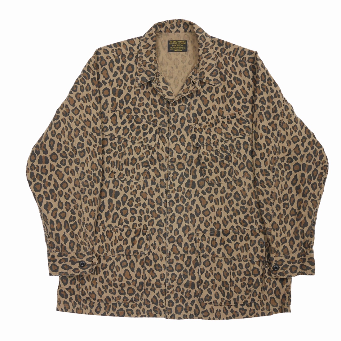 WACKO MARIA/LEOPARD FATIGUE JACKET（BEIGE）［レオパード 