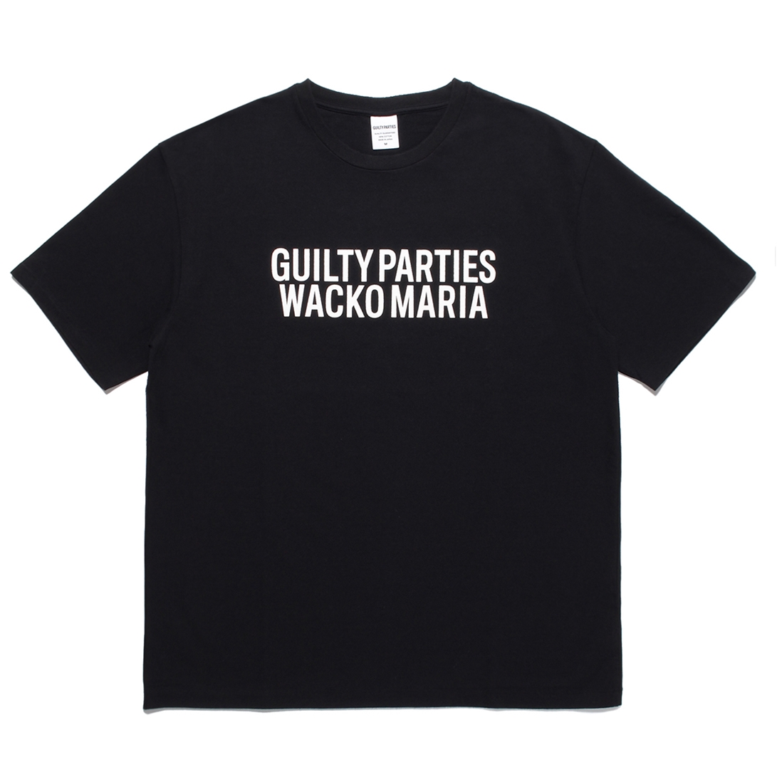 WACKO MARIA/WASHED HEAVY WEIGHT T-SHIRT（BLACK）［プリントT-22秋冬