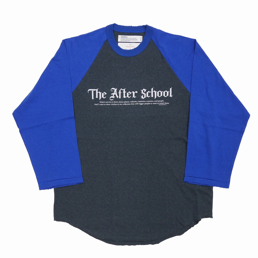 画像: DAIRIKU/"The After School" Tour Raglan Tee（Black&Blue）［ラグラン7分袖T-22秋冬］