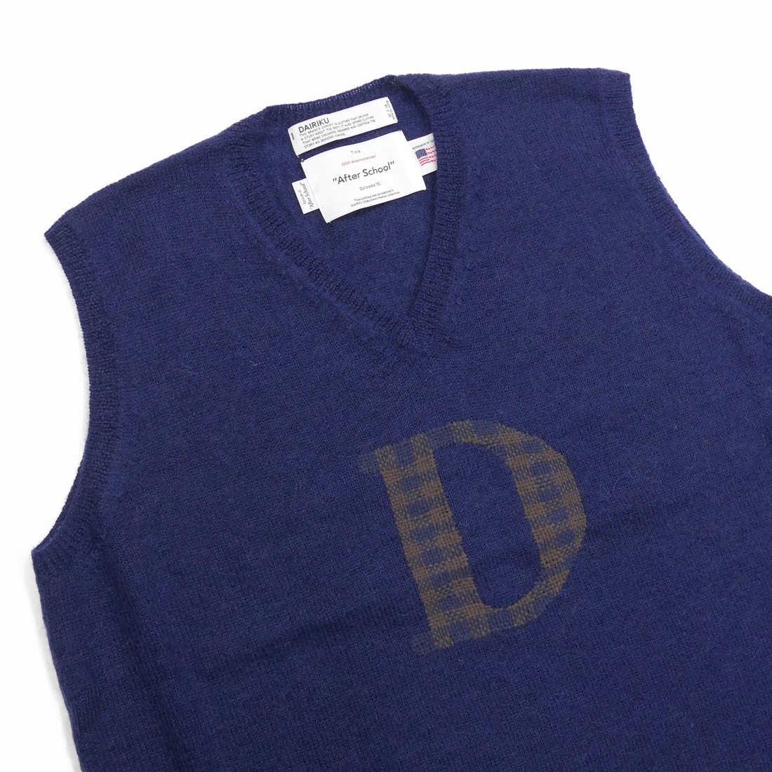 画像: DAIRIKU/"D" Mohair Knit Vest（Navy）［モヘアニットベスト-22秋冬］