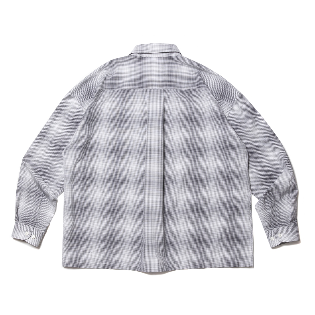 画像: COOTIE PRODUCTIONS/Ombre Check L/S Shirt（White/Gray）［オンブレチェックシャツ-22秋冬］