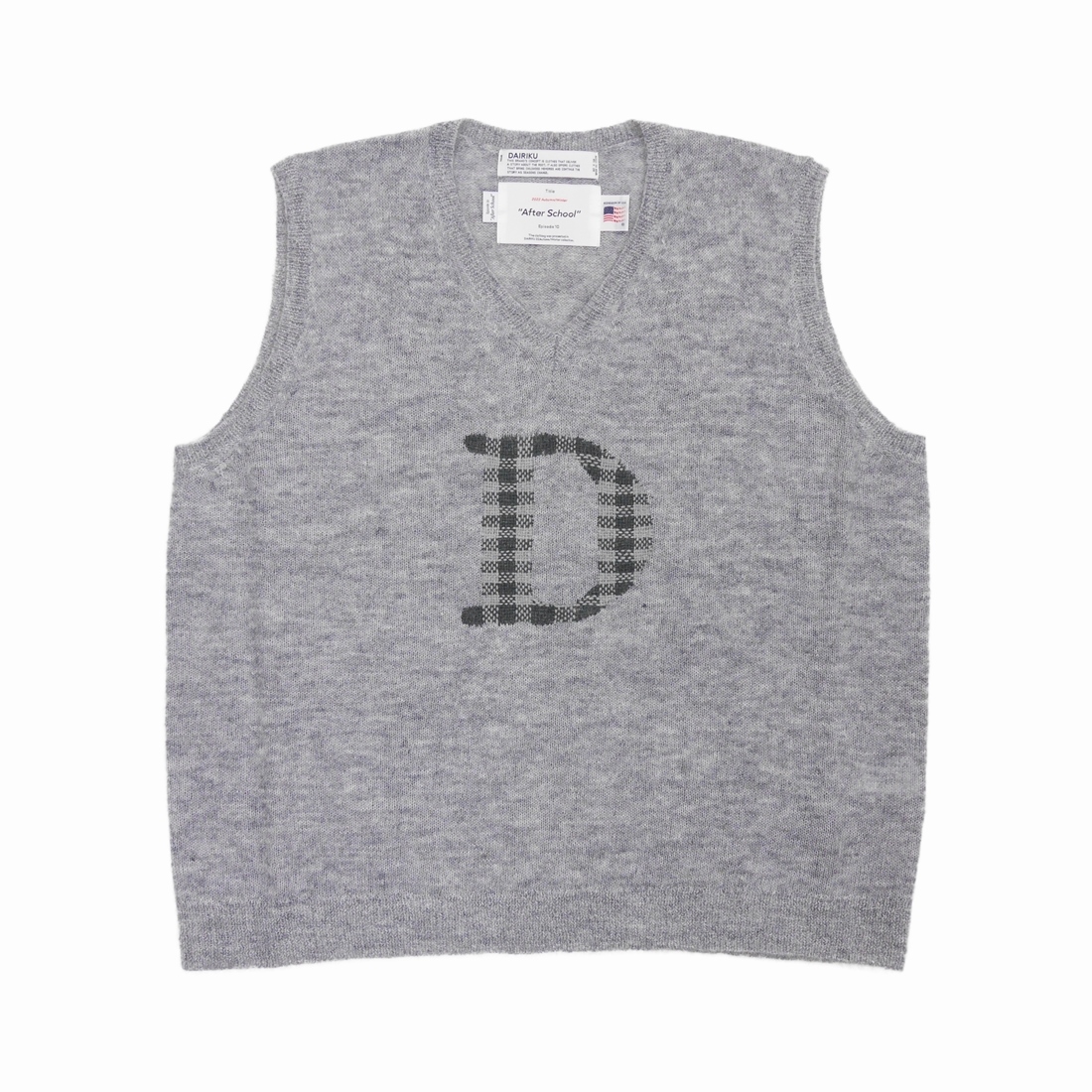 画像: DAIRIKU/"D"Mohair Knit Vest（Fether Grey） 【50%OFF】［モヘアニットベスト-22秋冬］