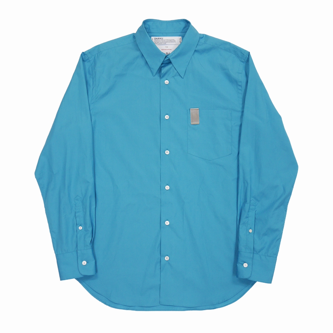 画像: DAIRIKU/L-S Dress Shirt with Money Clip（Youth Blue）［ドレスシャツwithマネークリップ-22秋冬］