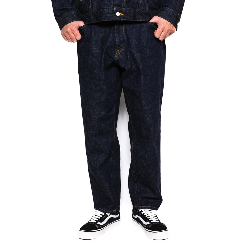 画像: CALEE/Vintage reproduct wide silhouette denim pants -one wash-（Ow Indigo Blue）［ワイドデニムパンツ-22秋冬］