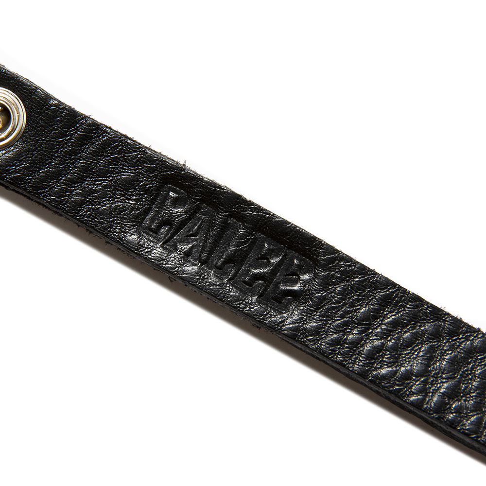 画像: CALEE/Studs & Embossing assort leather key ring -E-（Black E）［スタッズレザーキーリング-22秋冬］