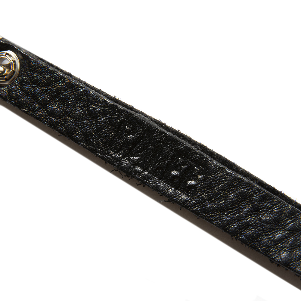 画像: CALEE/Studs & Embossing assort leather key ring -F-（Black F）［スタッズレザーキーリング-22秋冬］