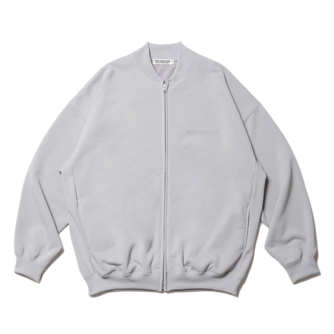 画像: COOTIE PRODUCTIONS/Dry Tech Sweat Track Jacket（Gray）［ドライテックスウェットトラックJKT-22秋冬］