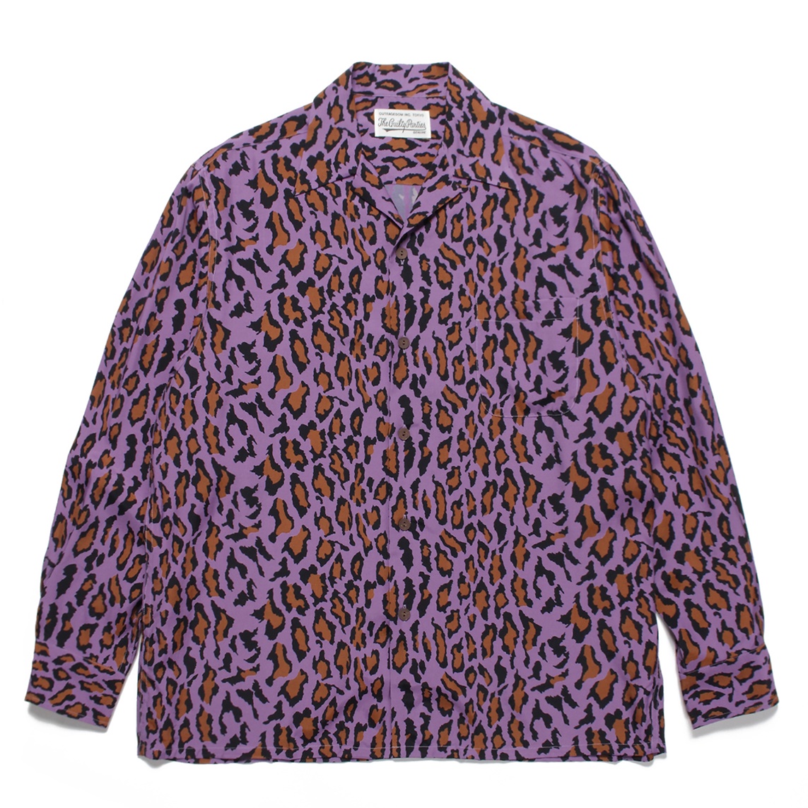 WACKO MARIA ワコマリア 18SS S/S HAWAIIAN SHIRT LEOPARD レオパードオープンカラー 半袖ハワイアンシャツ 18SS-WMS-HI24 イエロー