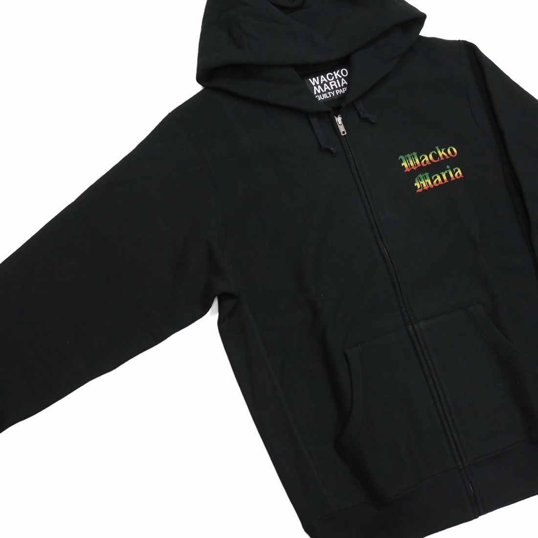WACKO MARIA/HEAVY WEIGHT ZIP HOODED SWEAT SHIRT（BLACK）［ジップ 